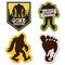 Big Dot of Happiness Sasquatch Crossing - DIY Shaped Bigfoot Party or Birthday Party Cut-Outs - 24 Count